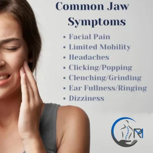 The temporomandibular joint (TMJ) pain: symptoms