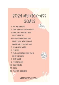 My kick-ass goals for 2024
