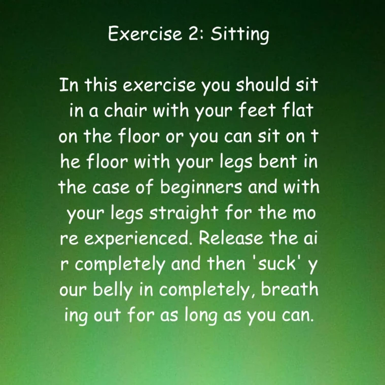 Exercise 2: Sitting