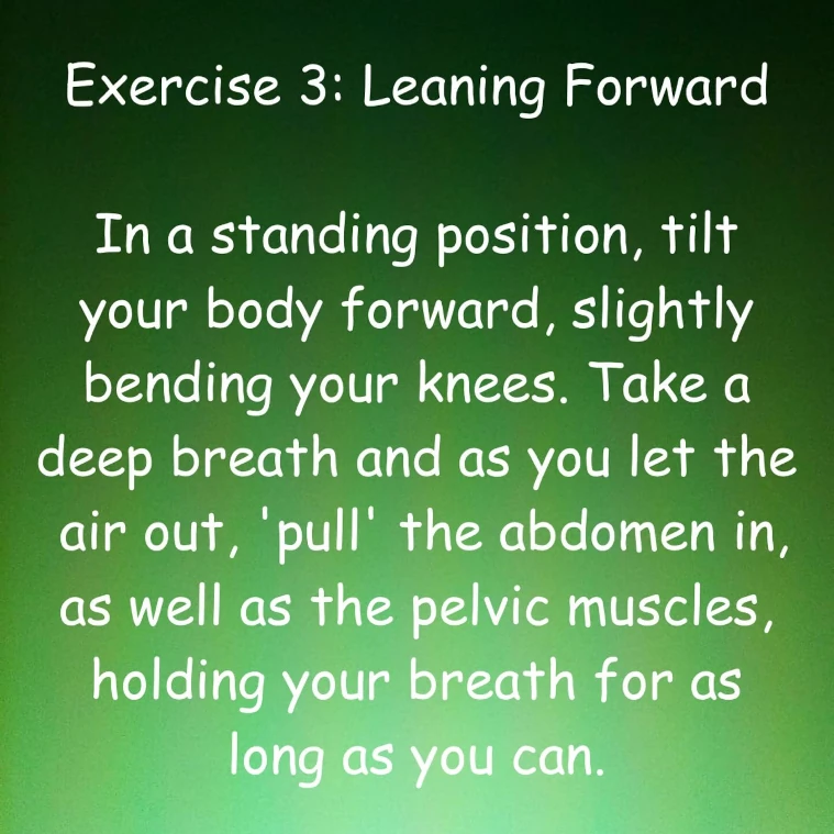 Exercise 3: Leaning Forward