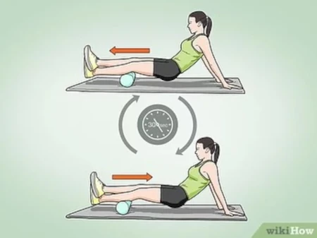 Stretching with the foam roller